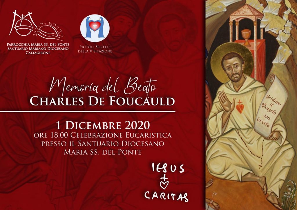 1° dicembre 2020 - Memoria del Beato Charles de Foucauld